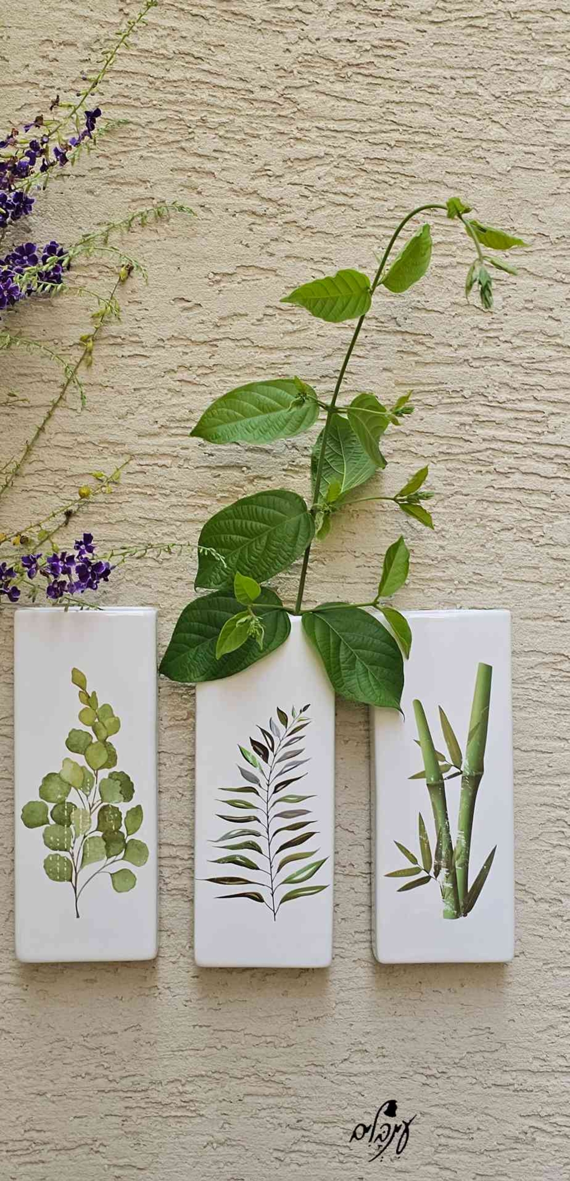 סט אגרטלי קרמיקה לתליה