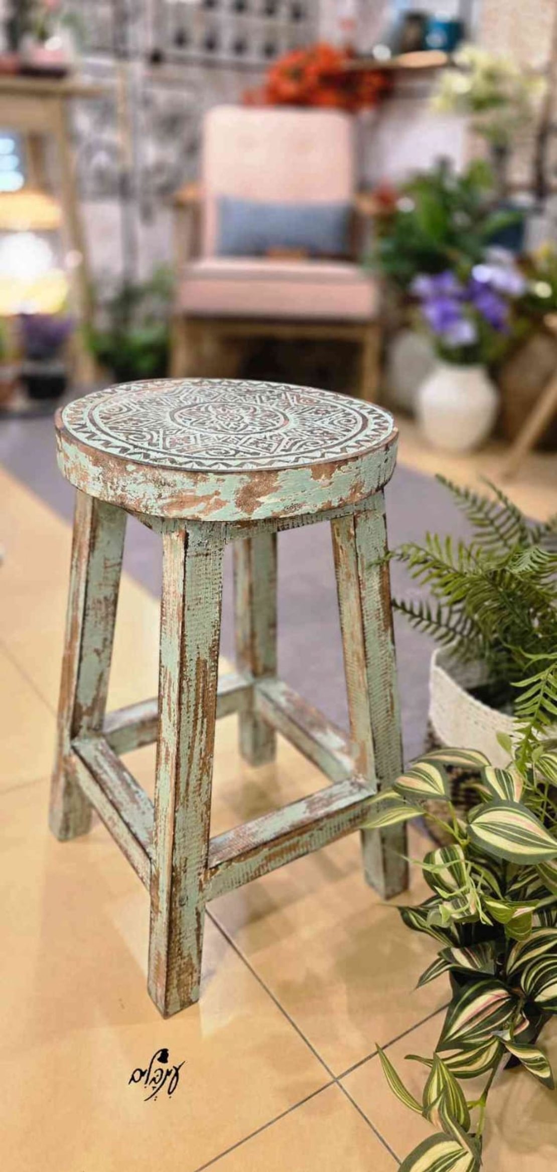 שרפרץ עץ ירוק חריטה