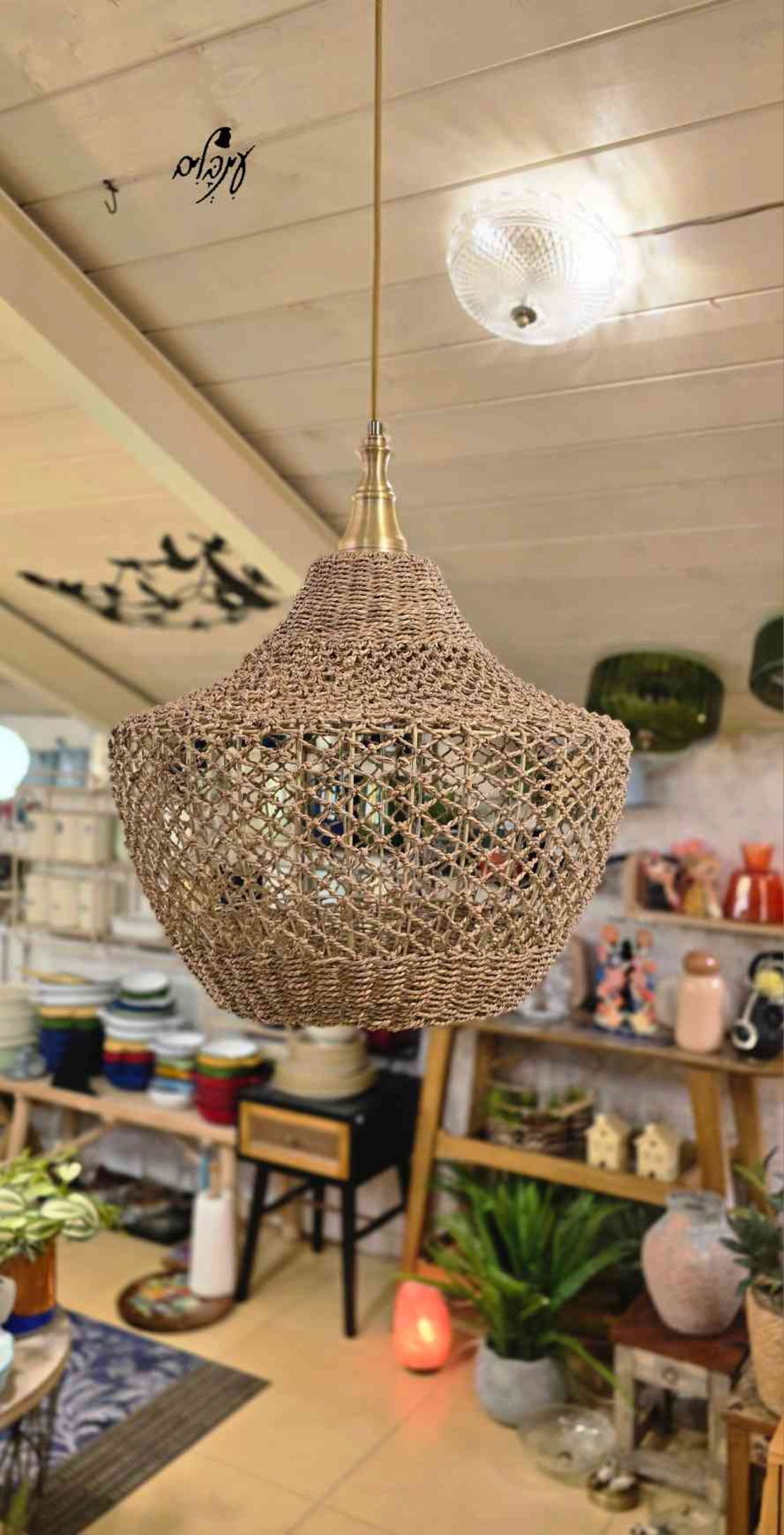 מנורת חבל דגם 2