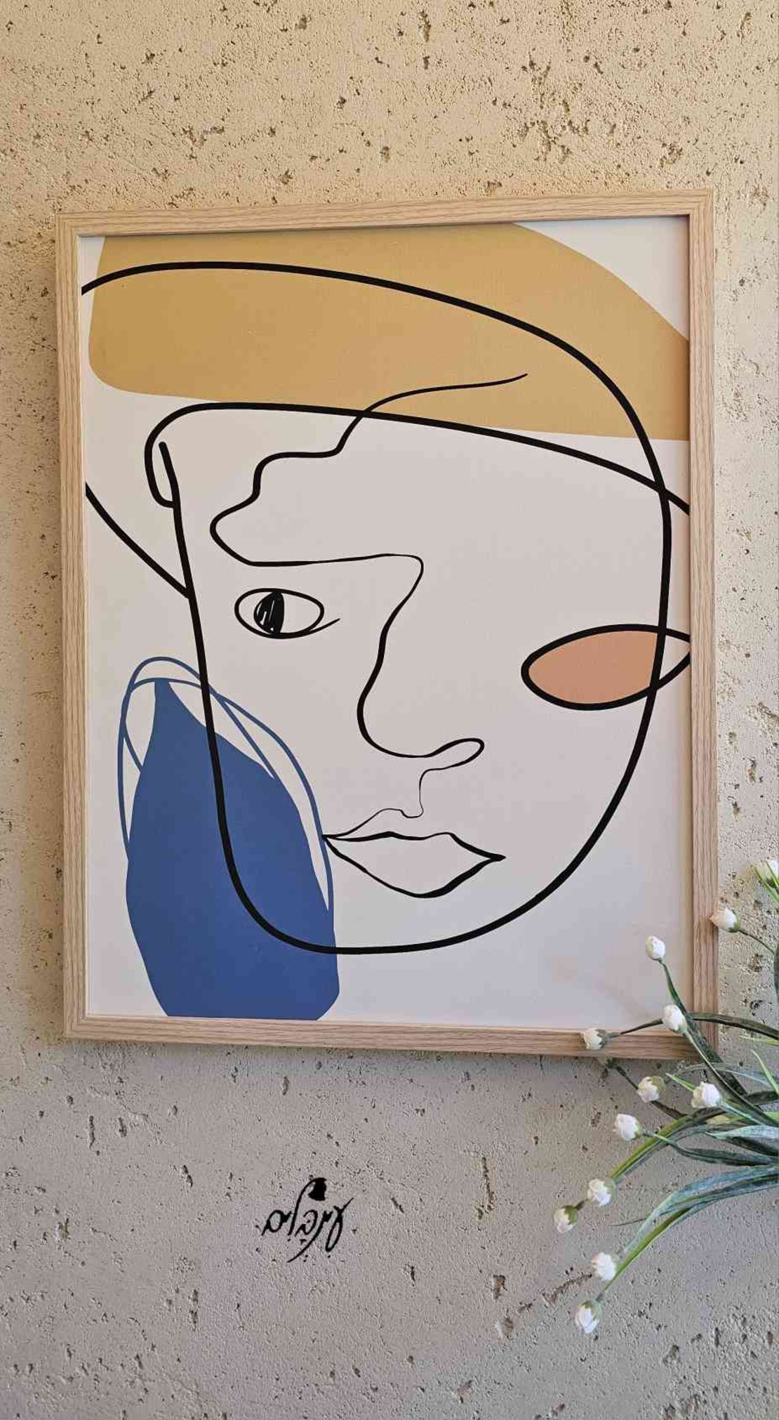 תמונת קנבס פנים צבעוני