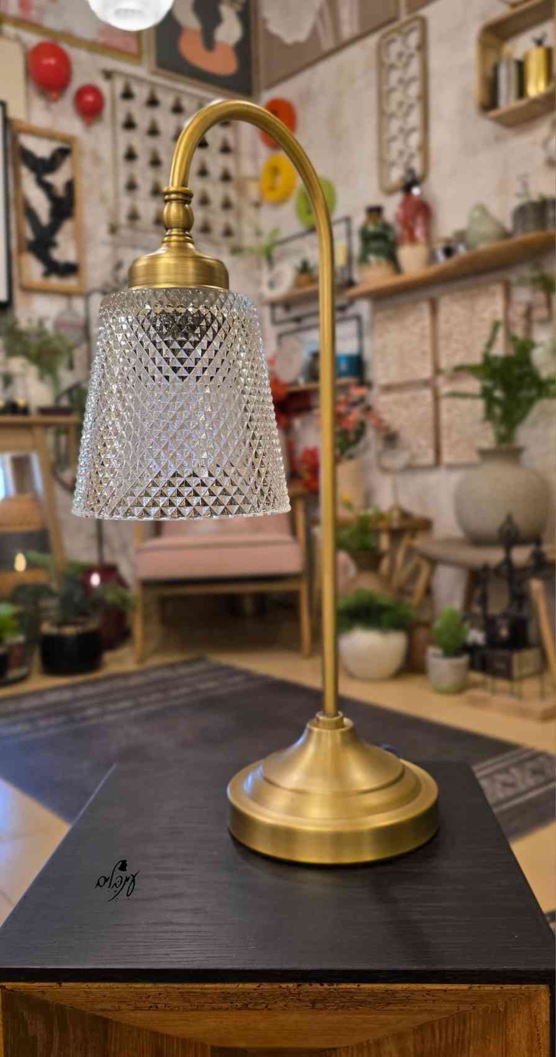 מנורת גולי זכוכית גלי