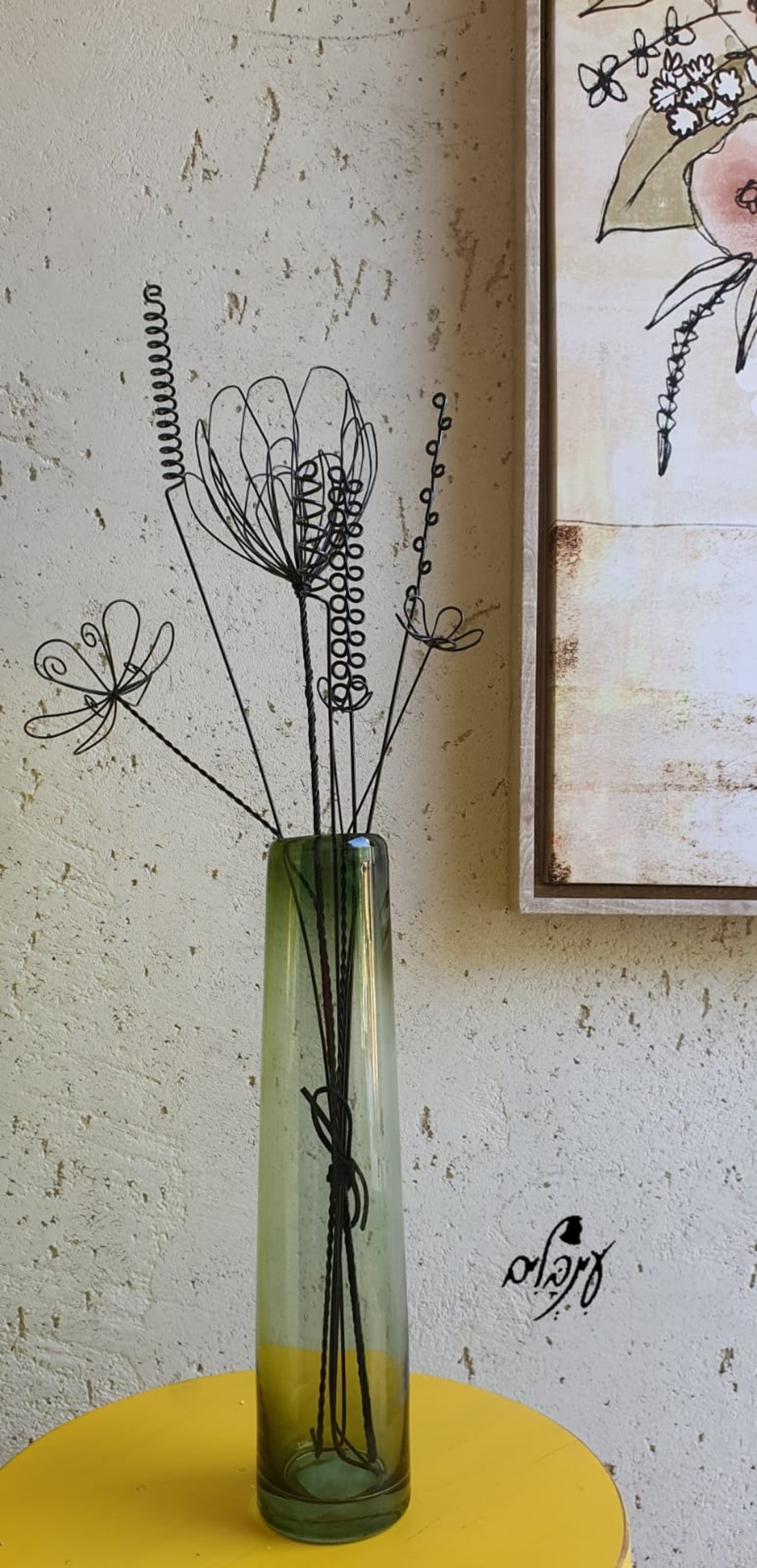 תמונת קנבס אגרטל פרחים