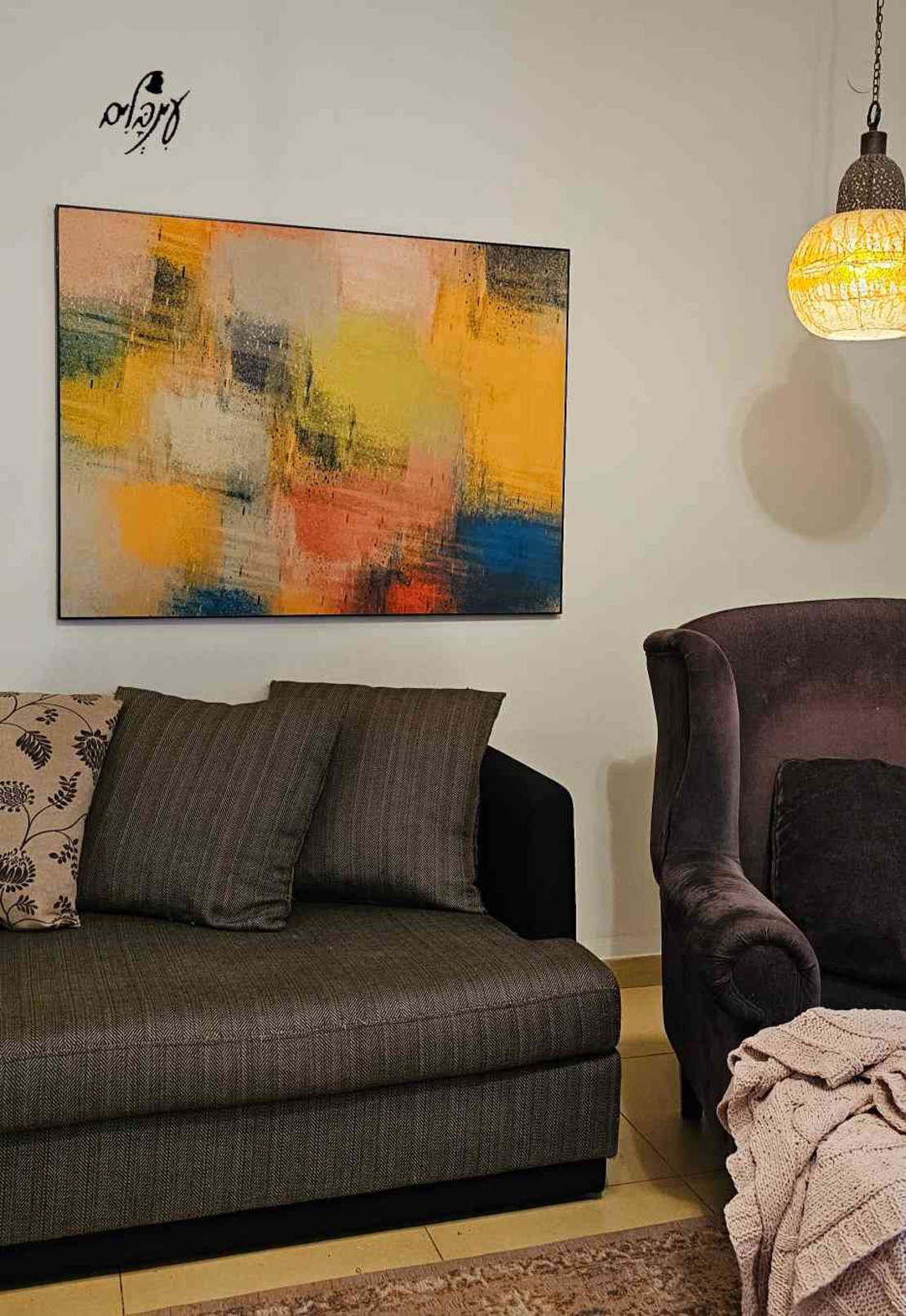 תמונת קטיפה הדפס אבסטרקט 1
