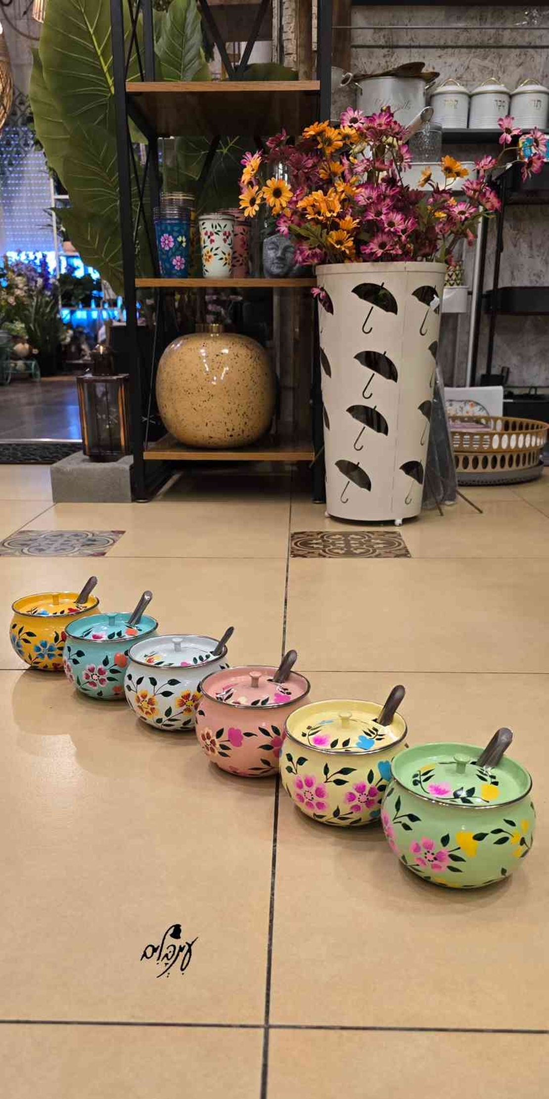 כלי נירוסטה מאוייר למלח/סוכר 1