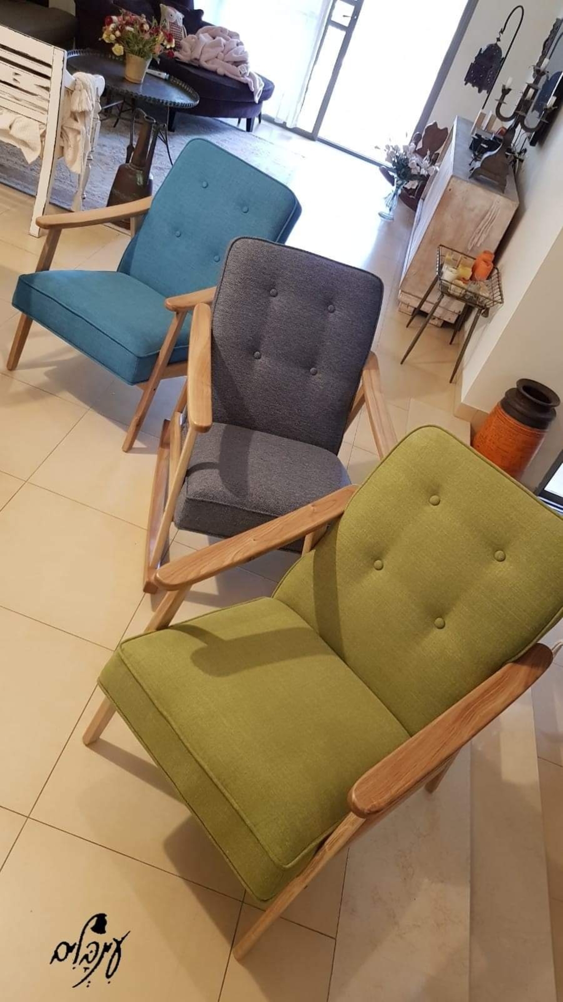 כורסא מעץ אלון