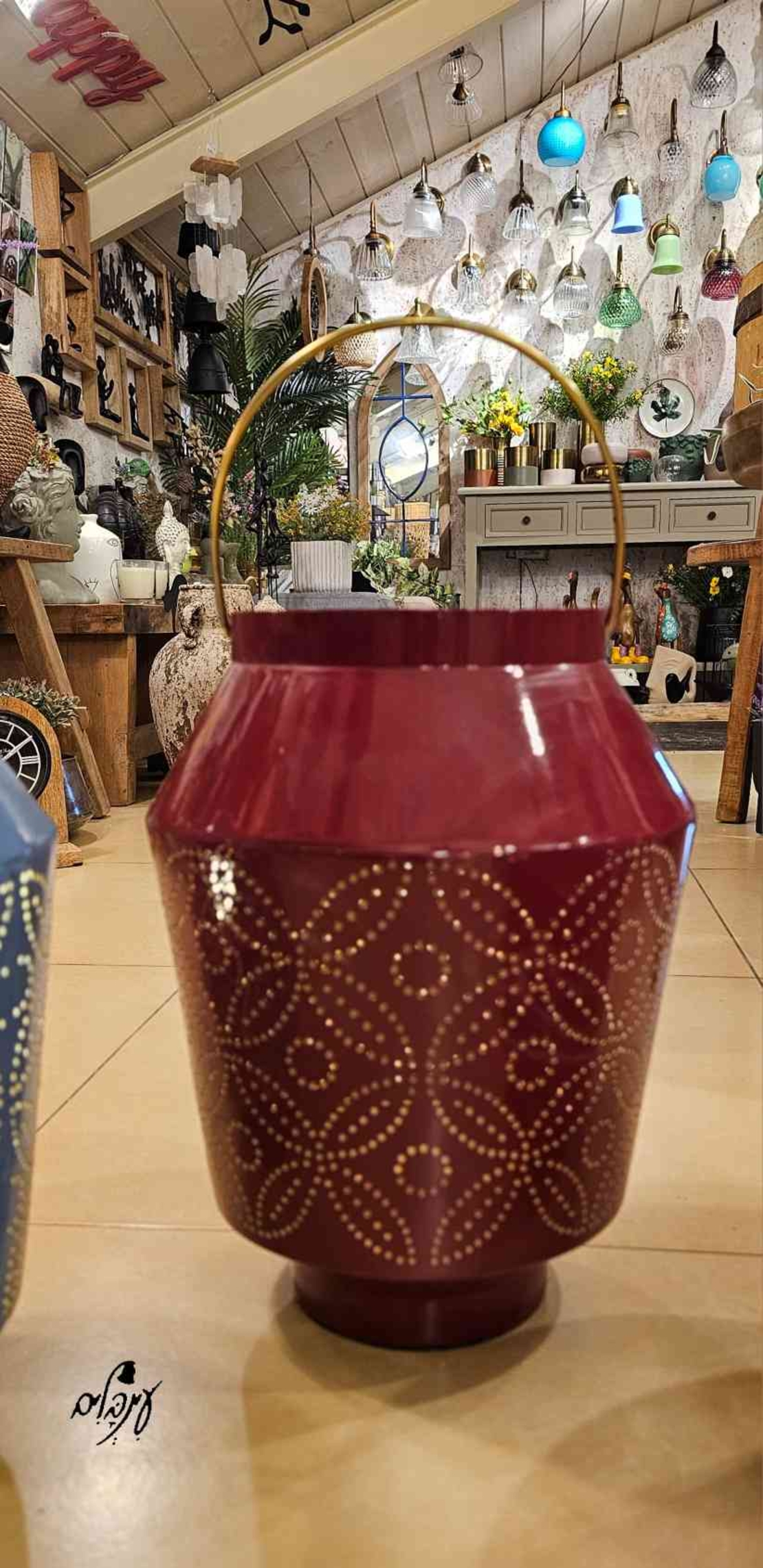מנורת אוירה עששית בורדו