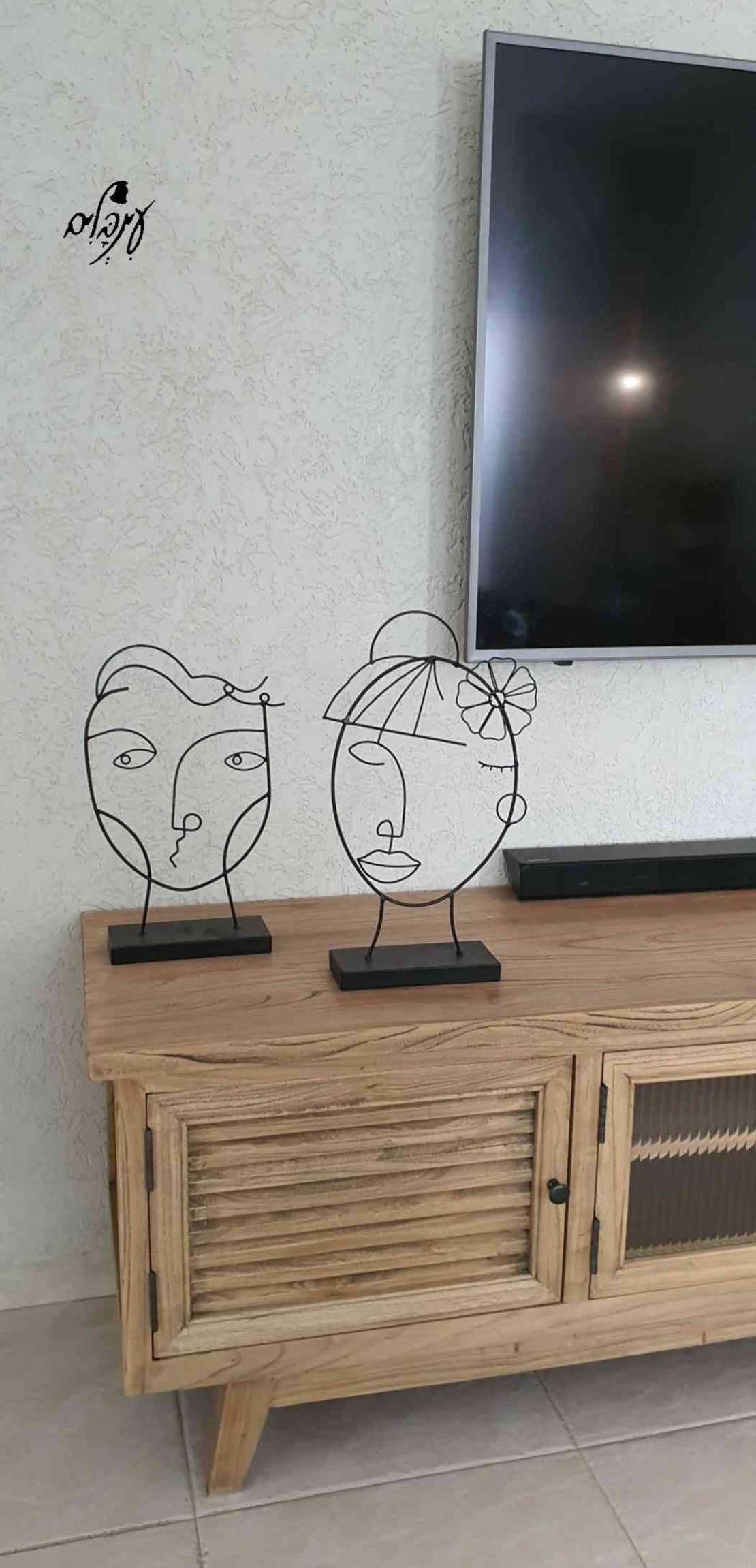 זוג פסלונים מפורזל