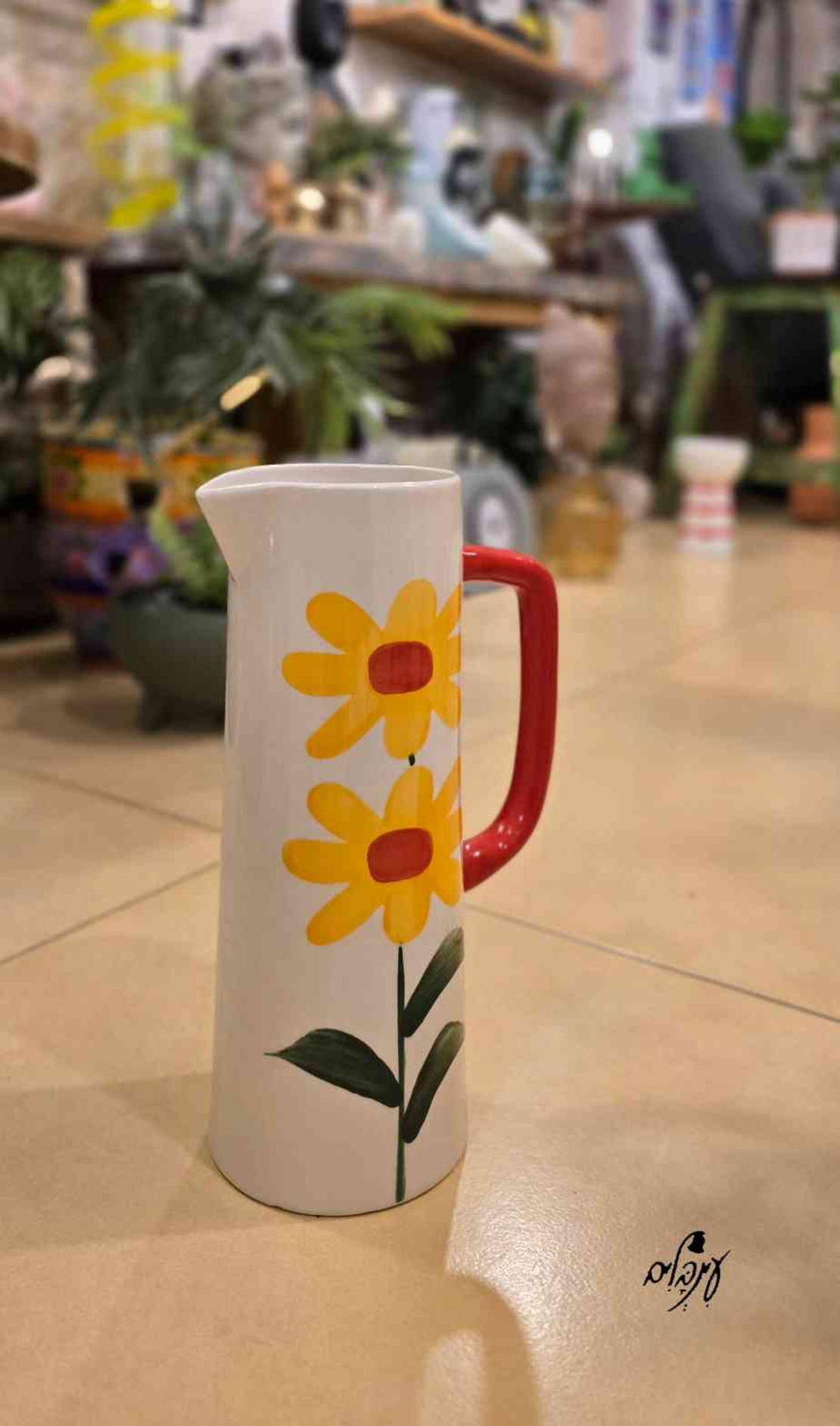 קנקן פרחוני דגם 4