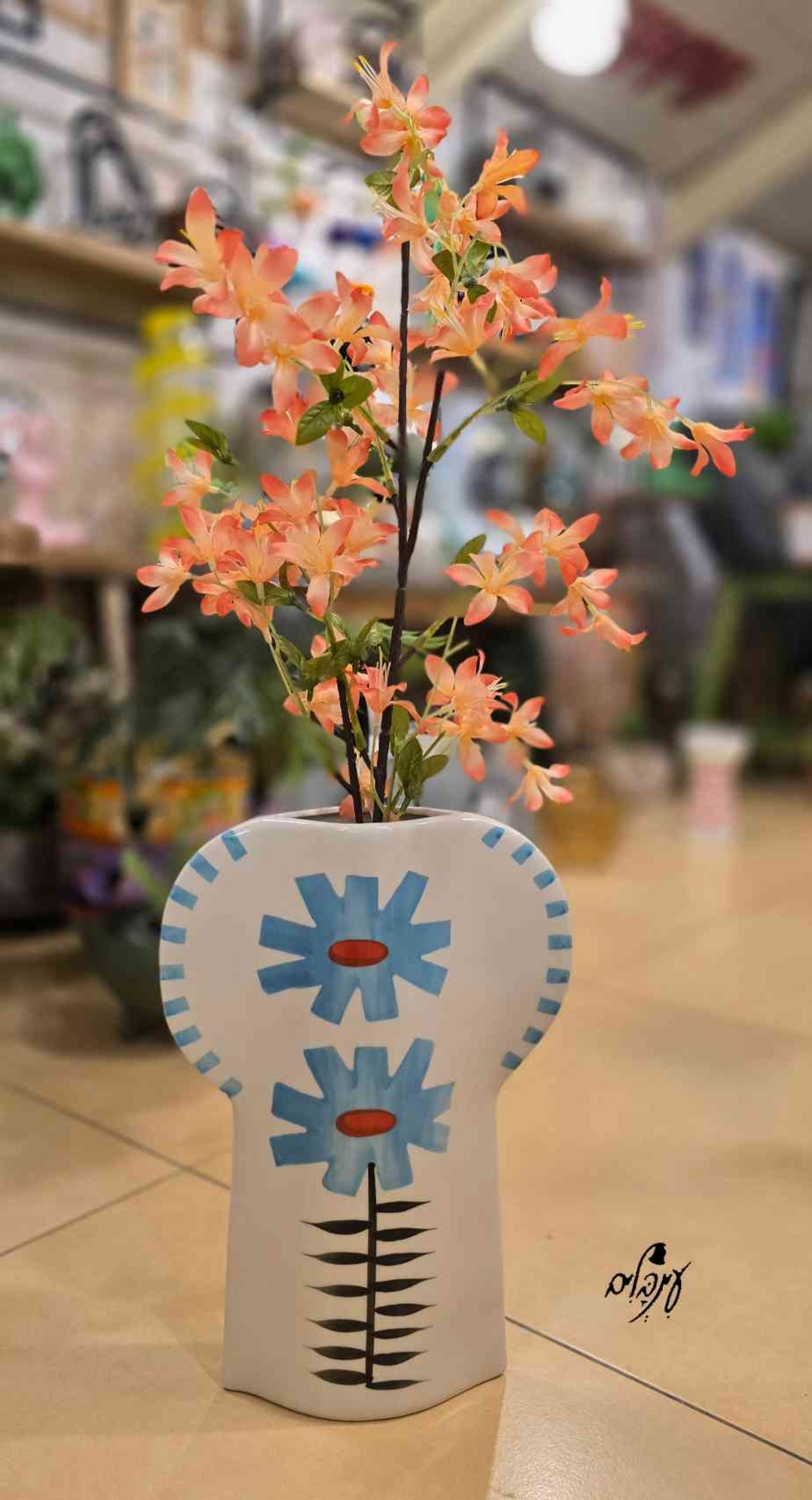 אגרטל פרחוני דגם 3