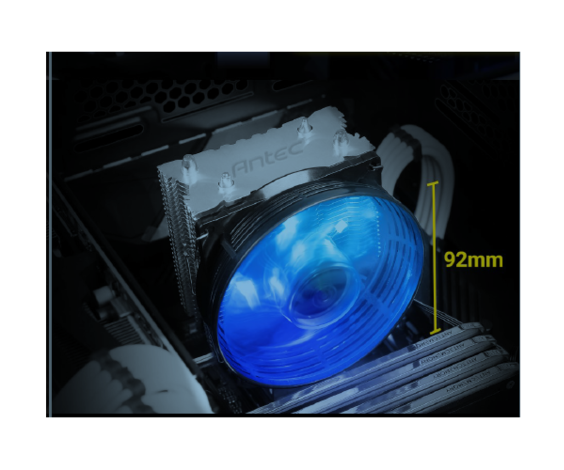 מחשב נייח  מורכב הכולל מעבד i3-12100 Intel, זכרון 8GB, כונן 1TB SSD, לוח Gigabyte H510M ומערכת הפעלה Windows 11