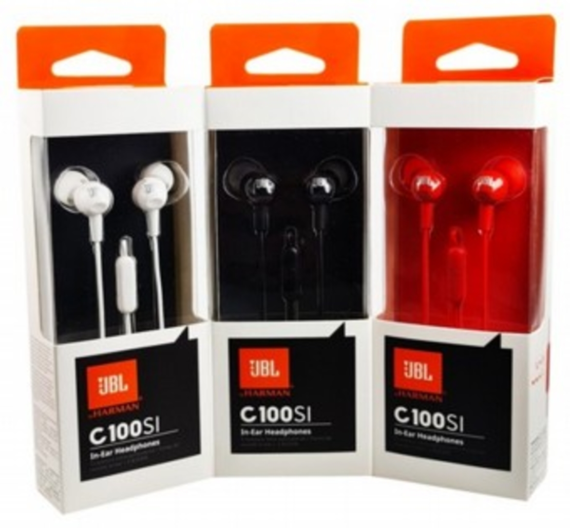 אוזניות JBL C100 עם מיקרופון