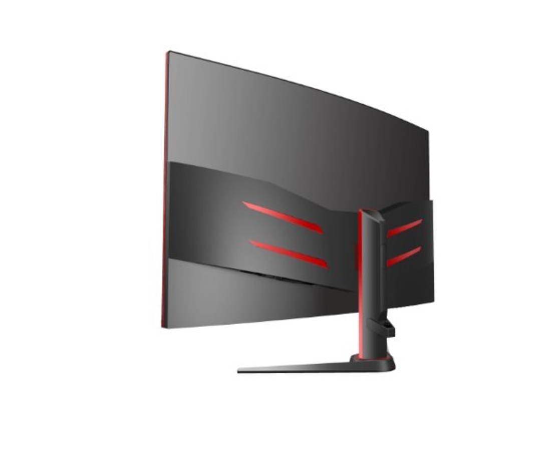 شاشة حاسوب GAMING CURVED FRAMELESS 165Hz HDMI DP DP-CABLE 
