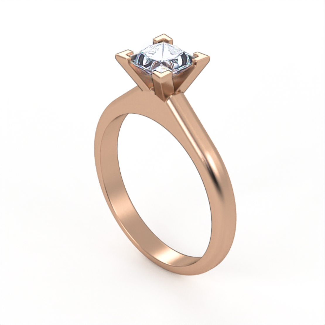 Ring set with natural or CVD diamond model DR12