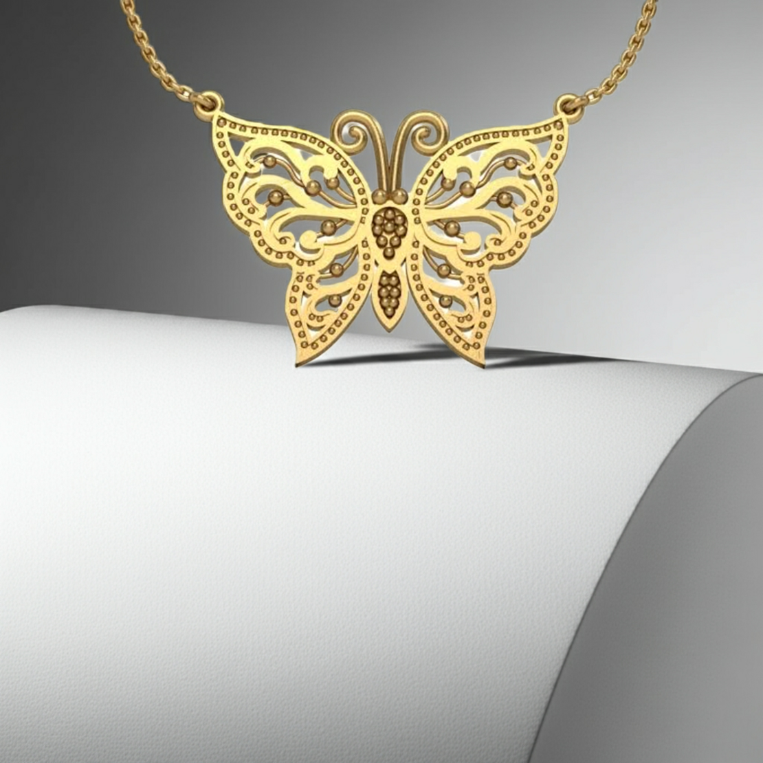 Gold Pendant butterfly  DP49