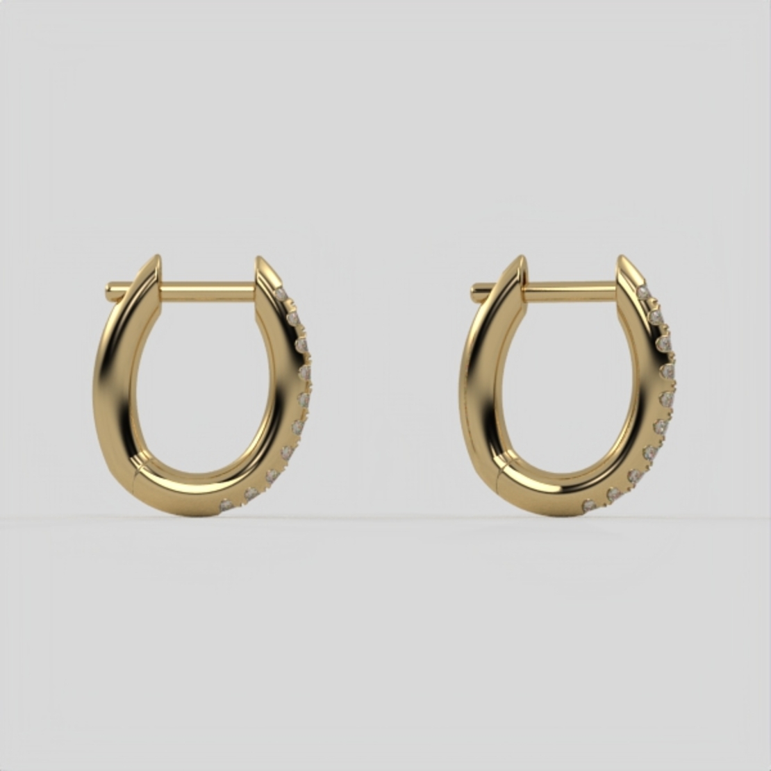Gold earrings for kids model EAR18