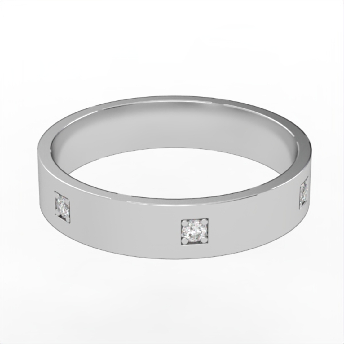 Diamond wedding ring 'Comfort Fit' model WR20