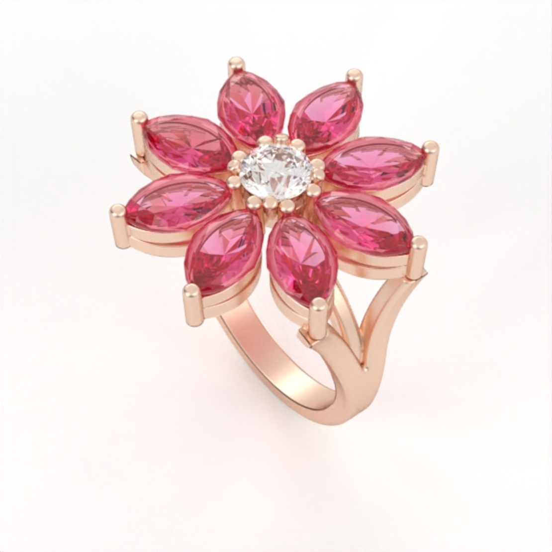 Diamonds set ring  model DR3