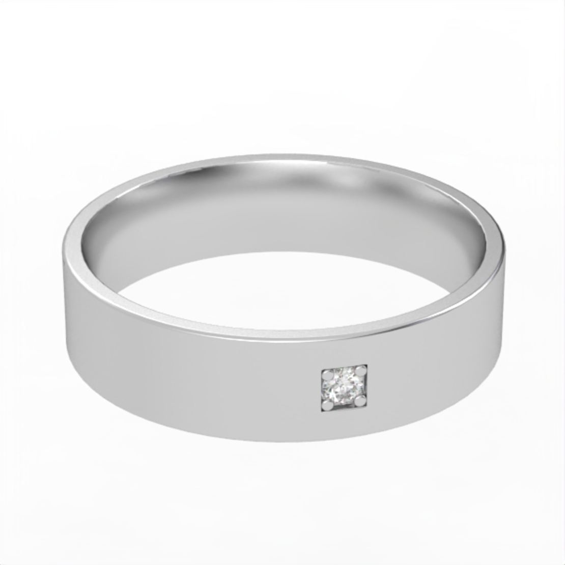 Diamond wedding ring 'Comfort Fit' model WR2
