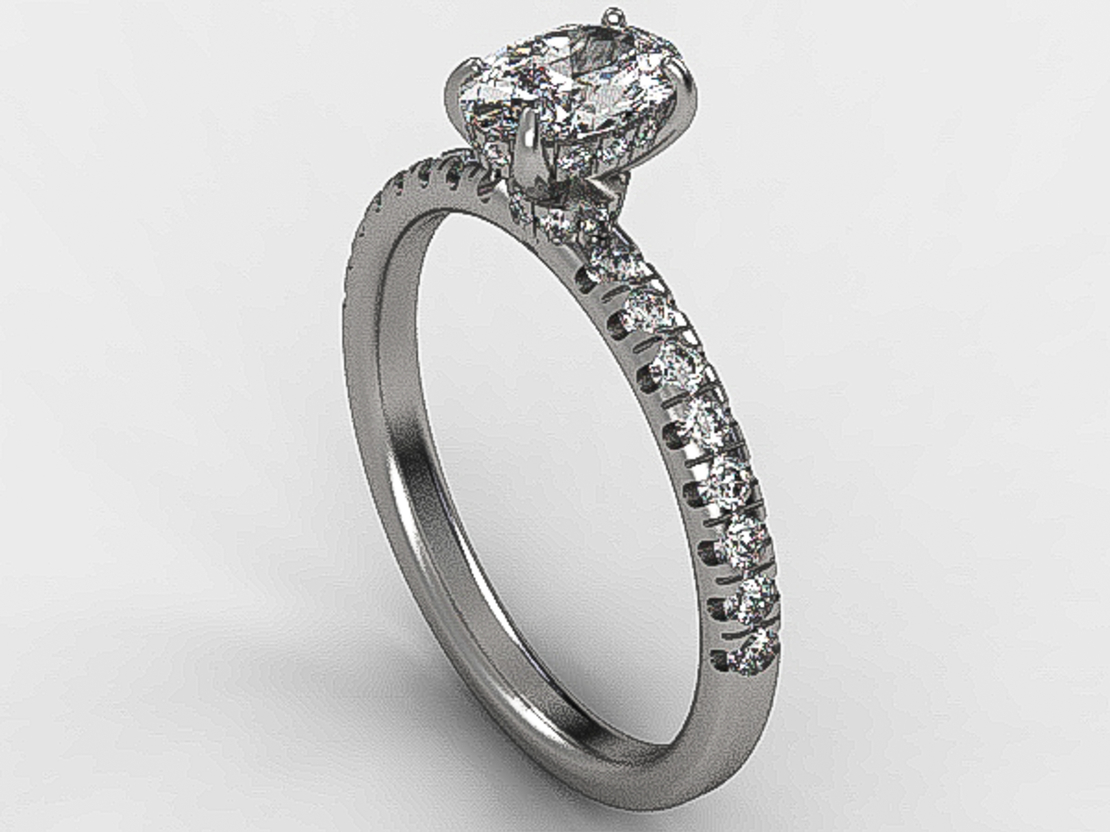 Diamond engagement ring model ER11