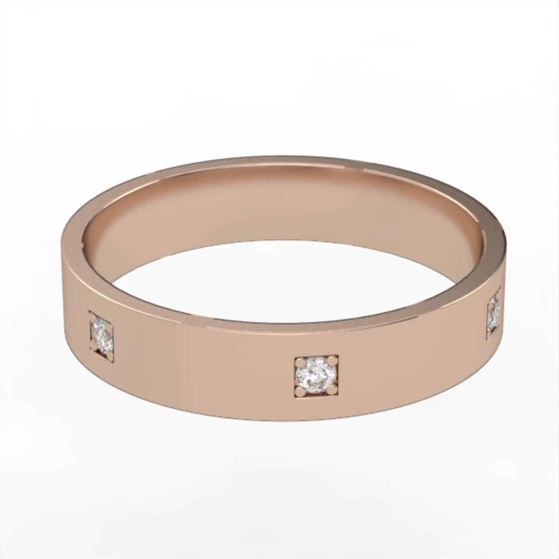 Diamond wedding ring 'Comfort Fit' model WR20