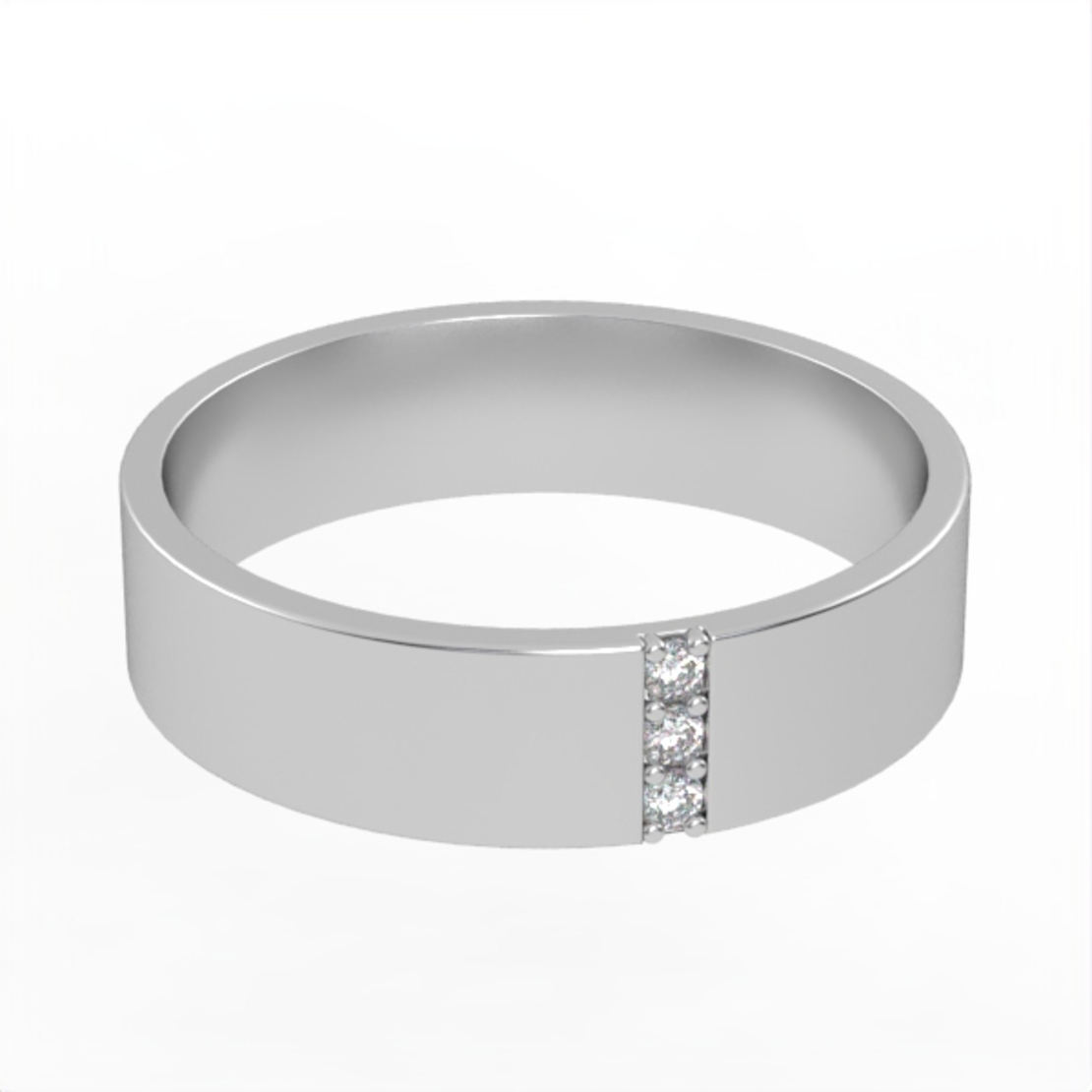 Diamond wedding ring 'Comfort Fit' model WR8