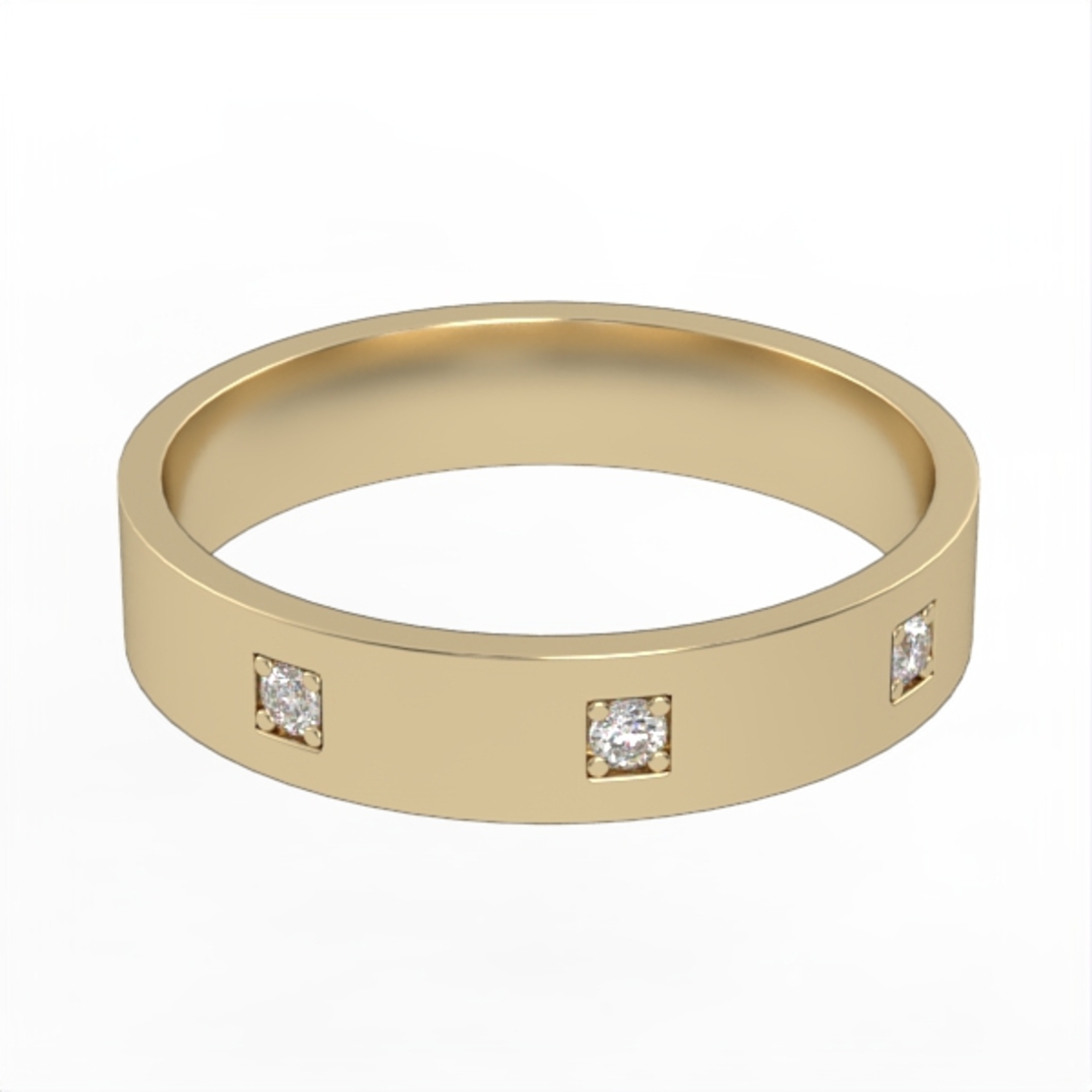 Diamond wedding ring 'Comfort Fit' model WR13
