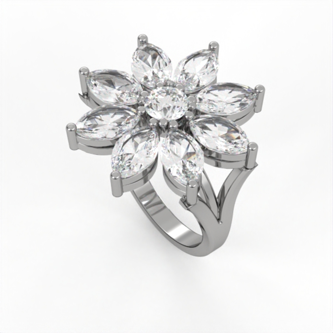 Diamonds set ring  model DR3