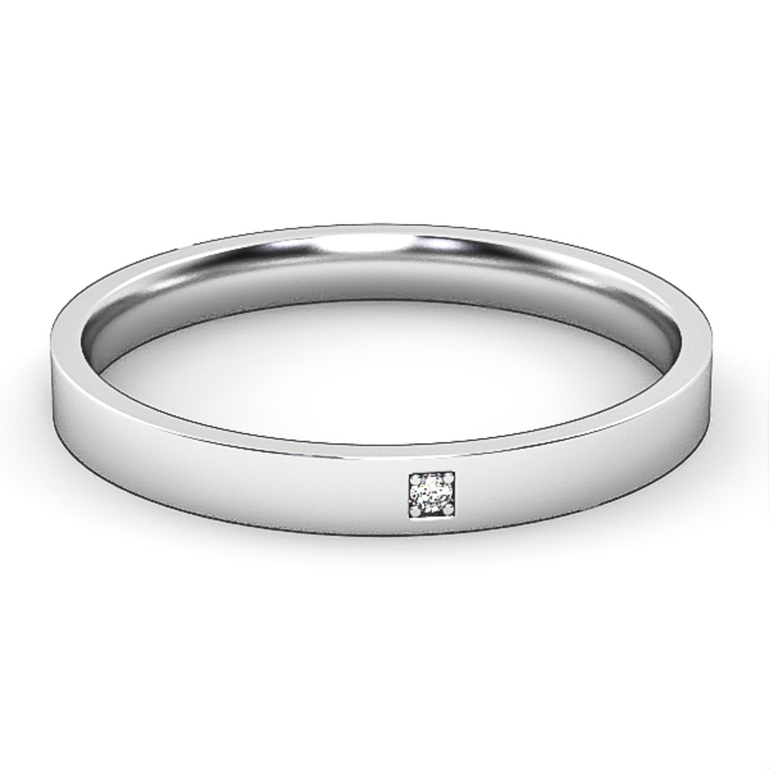 Diamond wedding ring 'Comfort Fit' model WR40