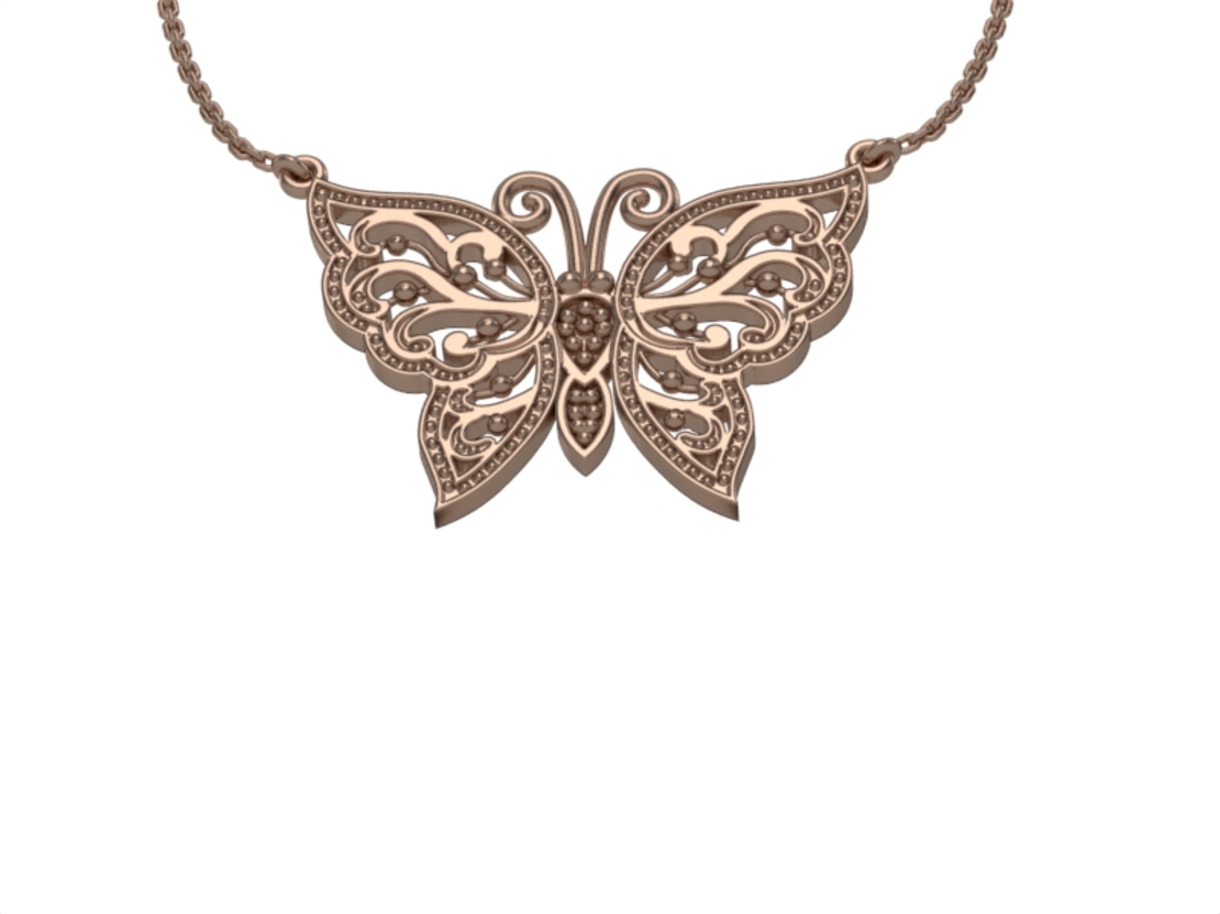 Gold Pendant butterfly  DP49
