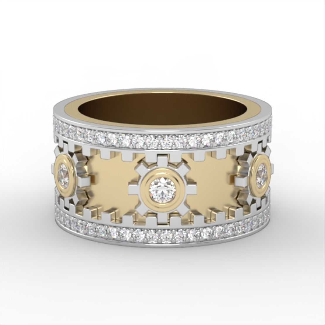 Diamond ring for men model DR7