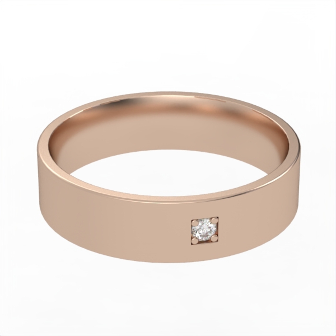 Diamond wedding ring 'Comfort Fit' model WR2