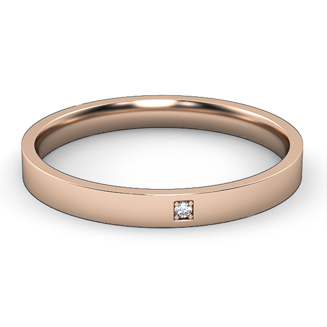 Diamond wedding ring 'Comfort Fit' model WR40