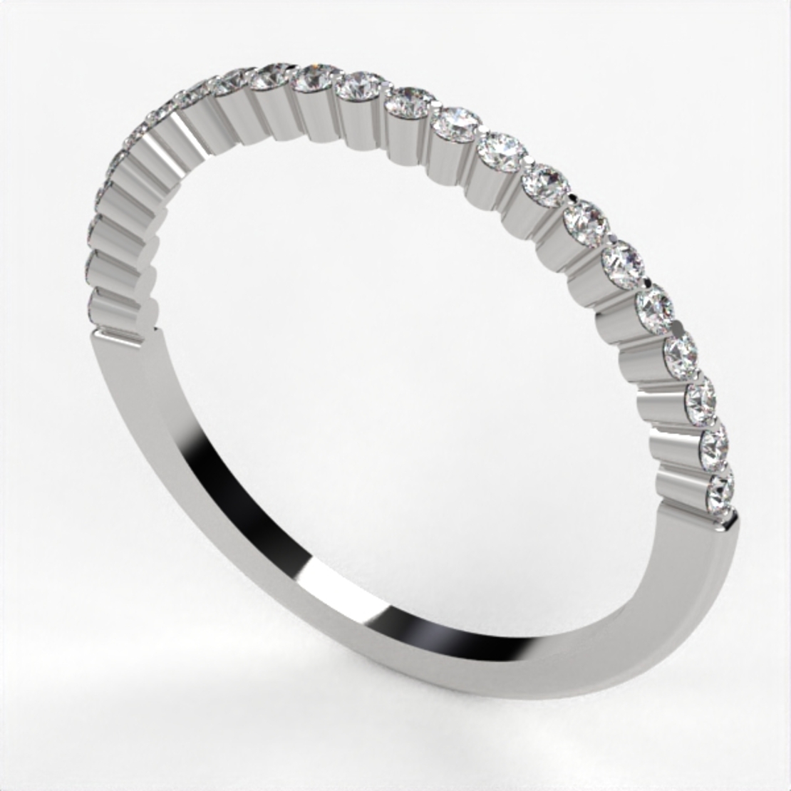 Diamond wedding ring 'Comfort Fit' model WR47