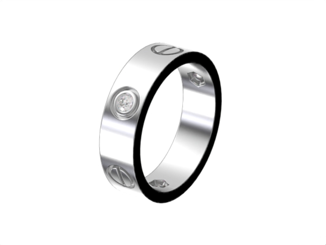 Diamond wedding ring model WR18