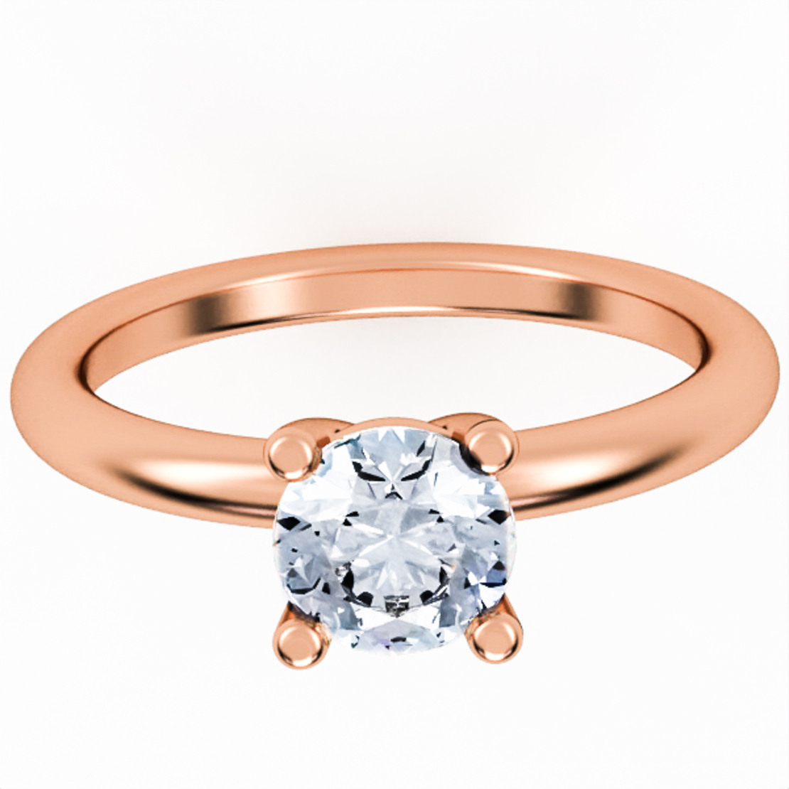Ring set with natural or CVD diamond model DR17