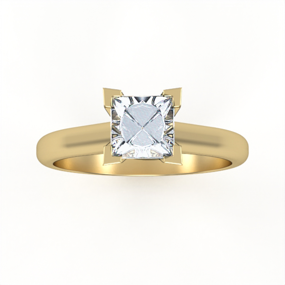 Ring set with natural or CVD diamond model DR12