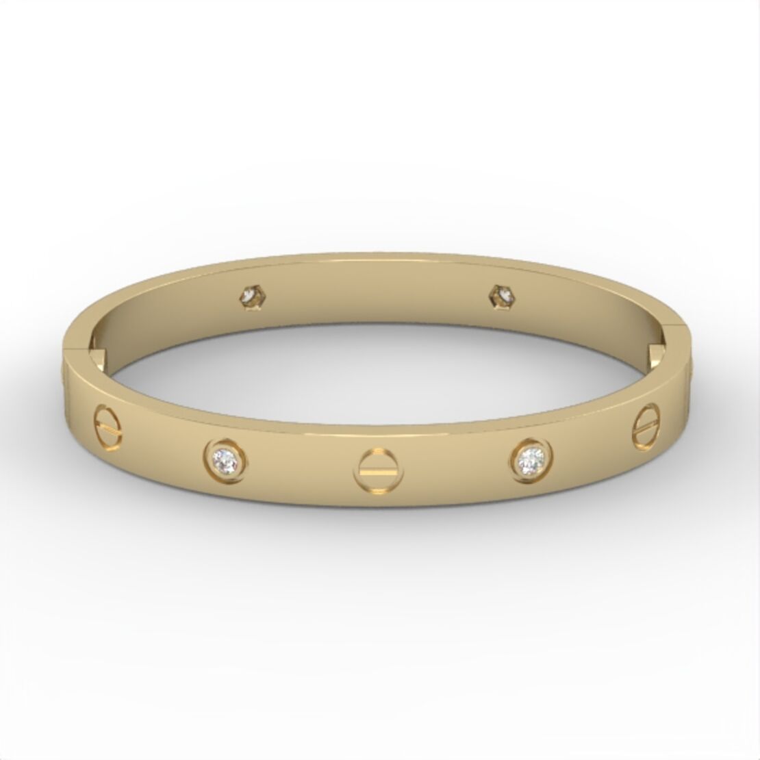 BR1 Gold bracelet with diamonds