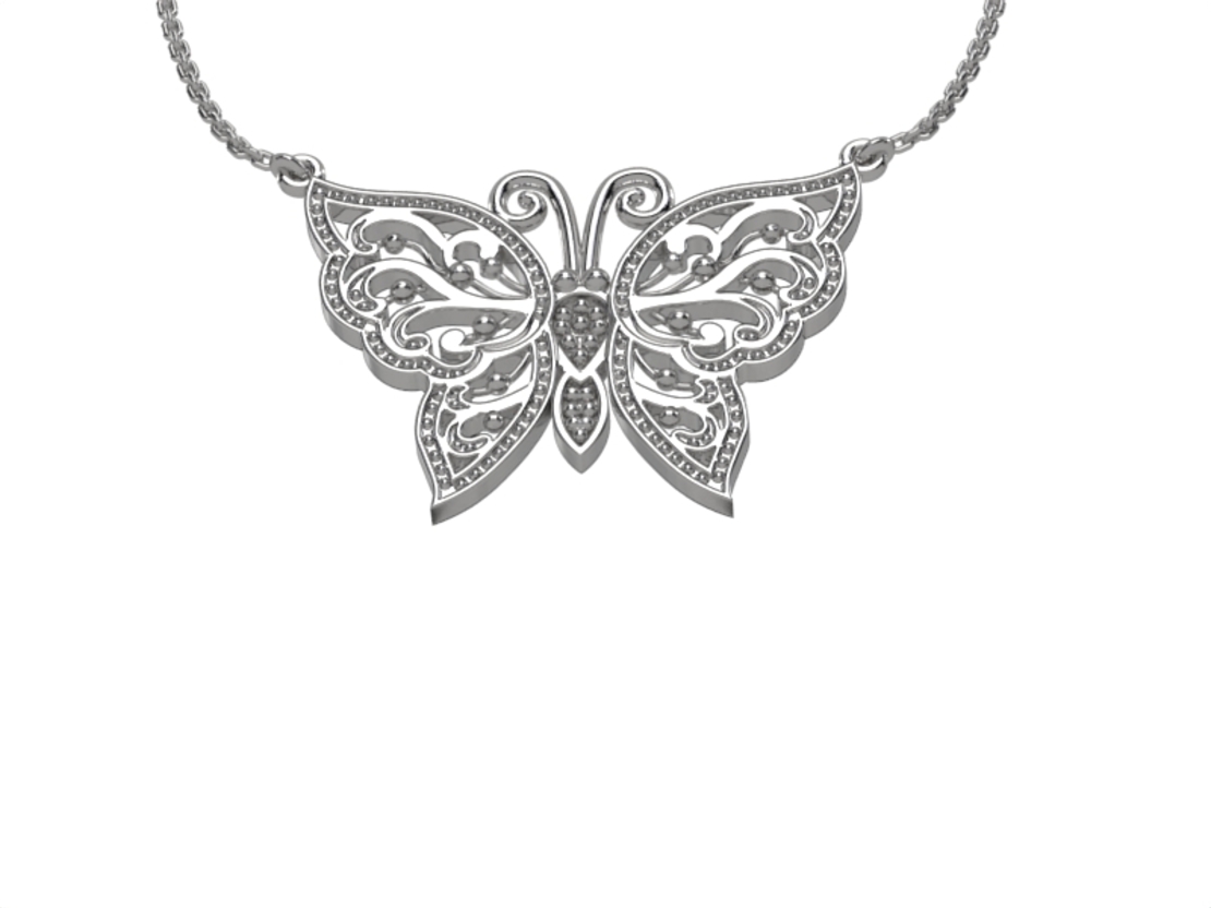 Gold Pendant butterfly  DP49