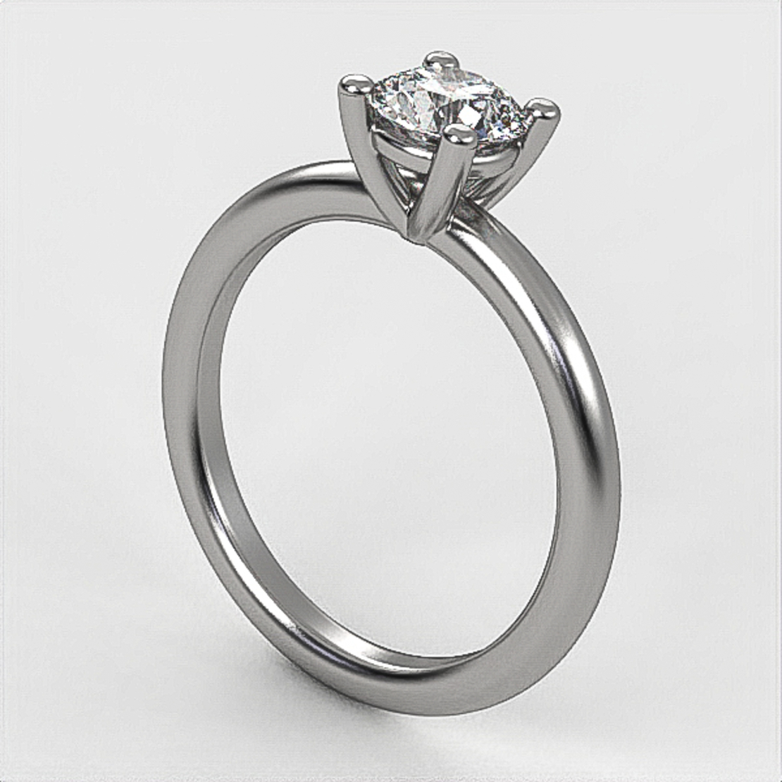 Ring set with natural or CVD diamond model DR17
