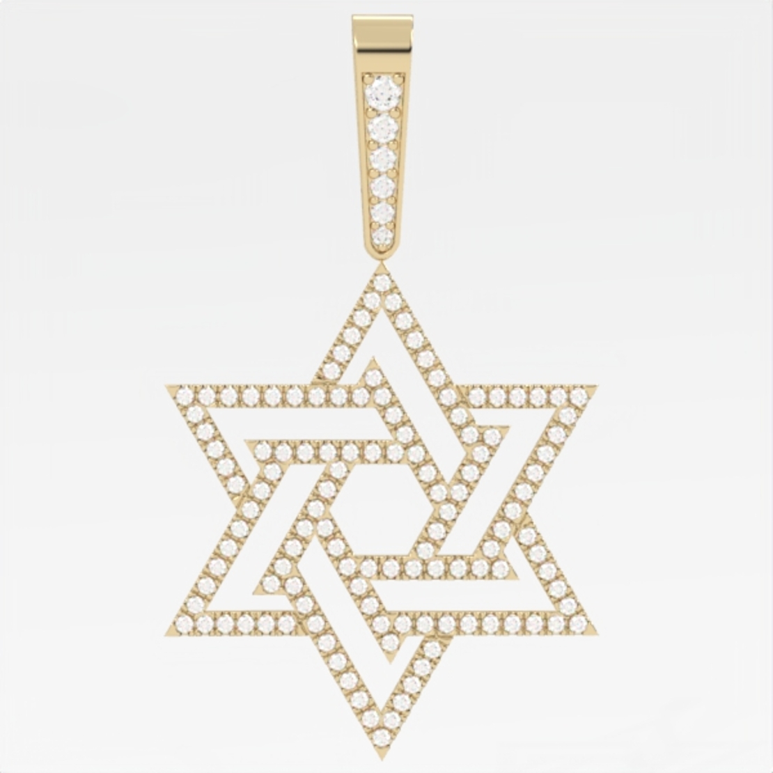 Star of David Pendant  with Diamonds model DP14