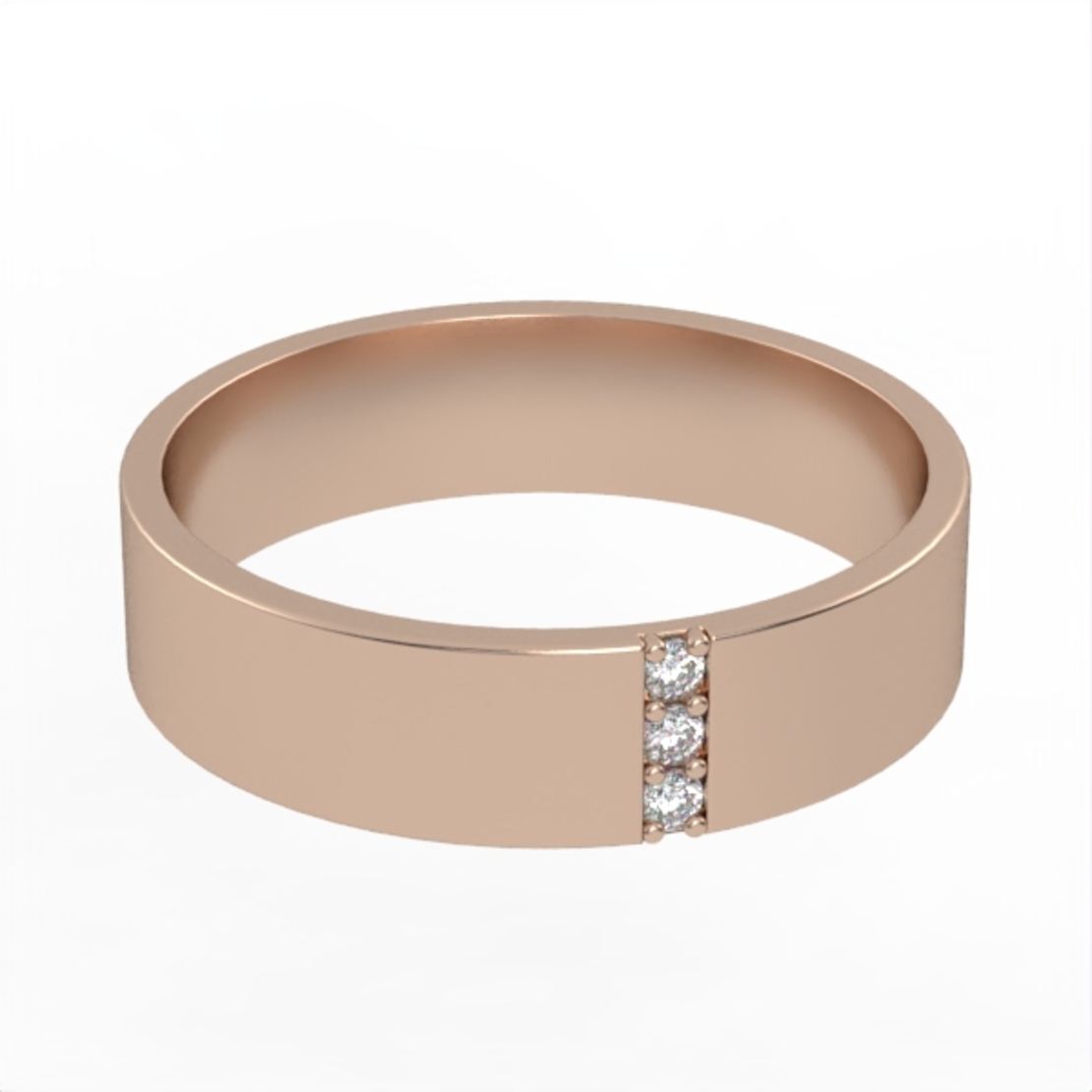 Diamond wedding ring 'Comfort Fit' model WR8