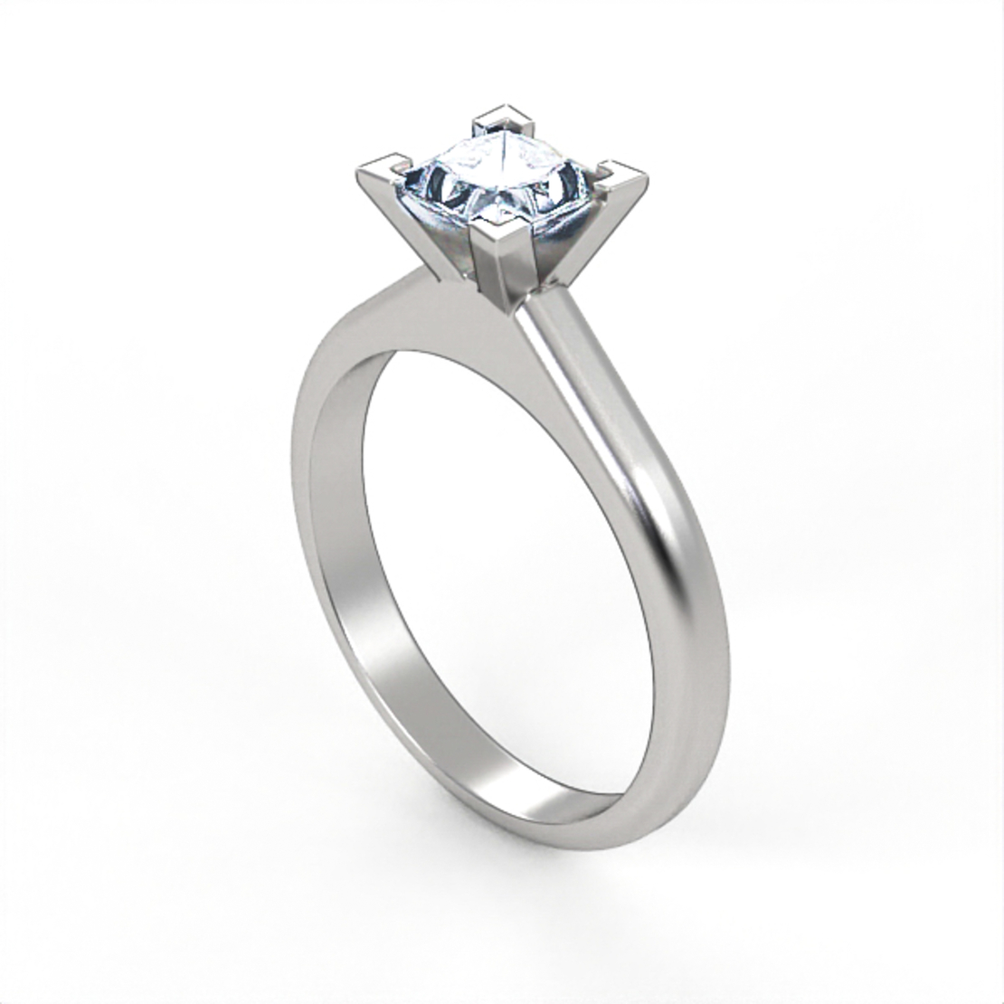 Ring set with natural or CVD diamond model DR12
