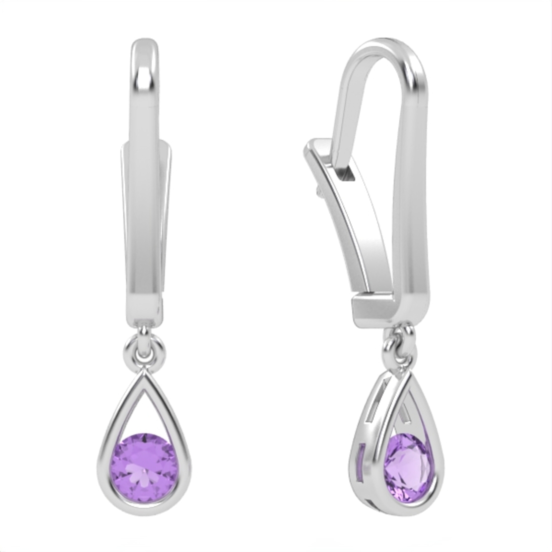 Amethyst  earrings model EAR6