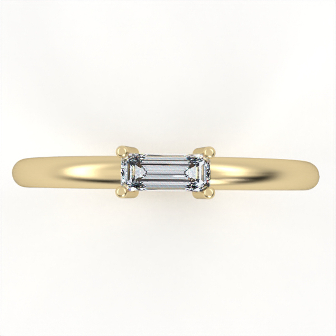 Ring set with natural or CVD diamond model DR11