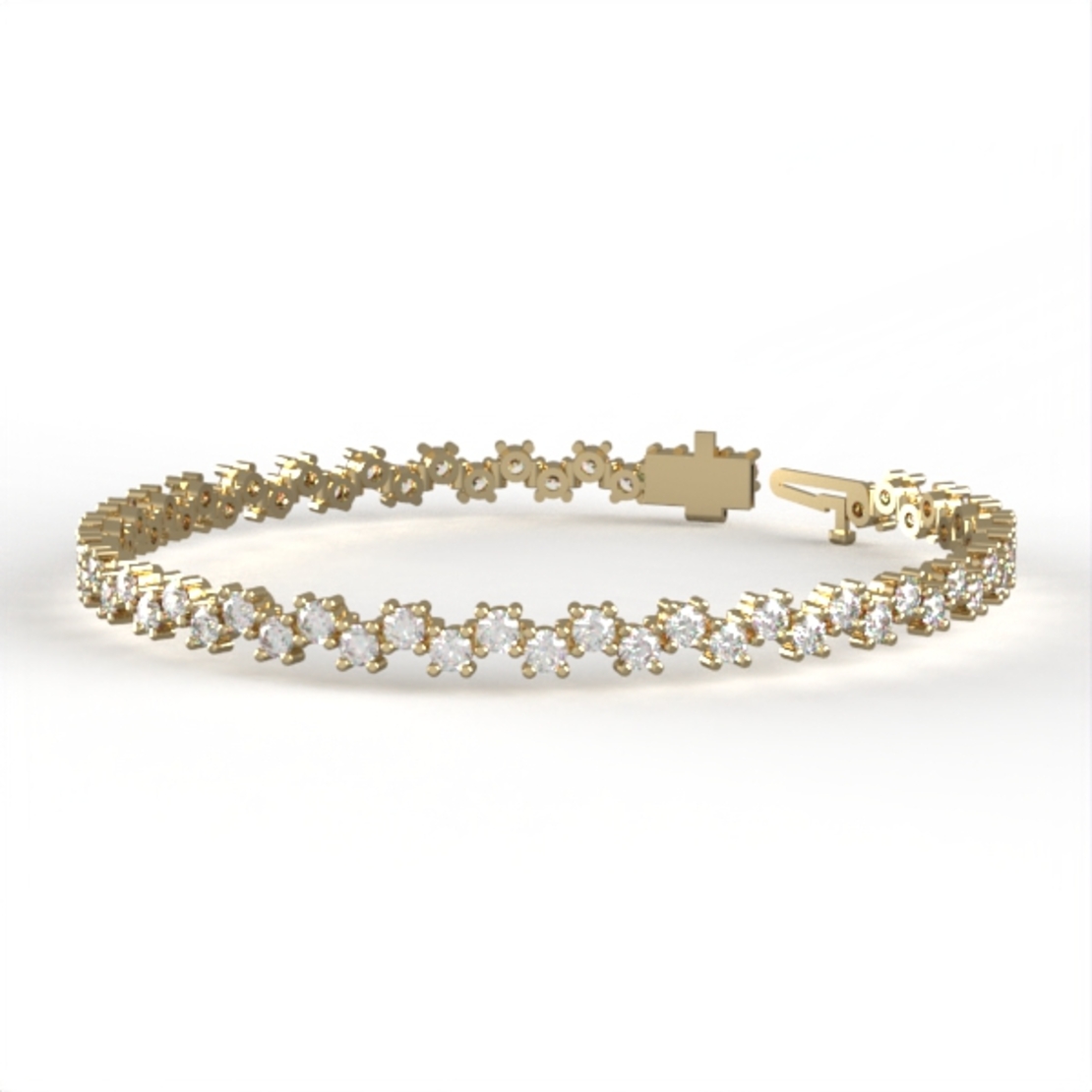 Diamonds 14k Gold Bracelet model BR8