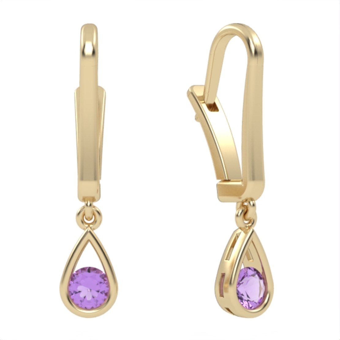 Amethyst  earrings model EAR6