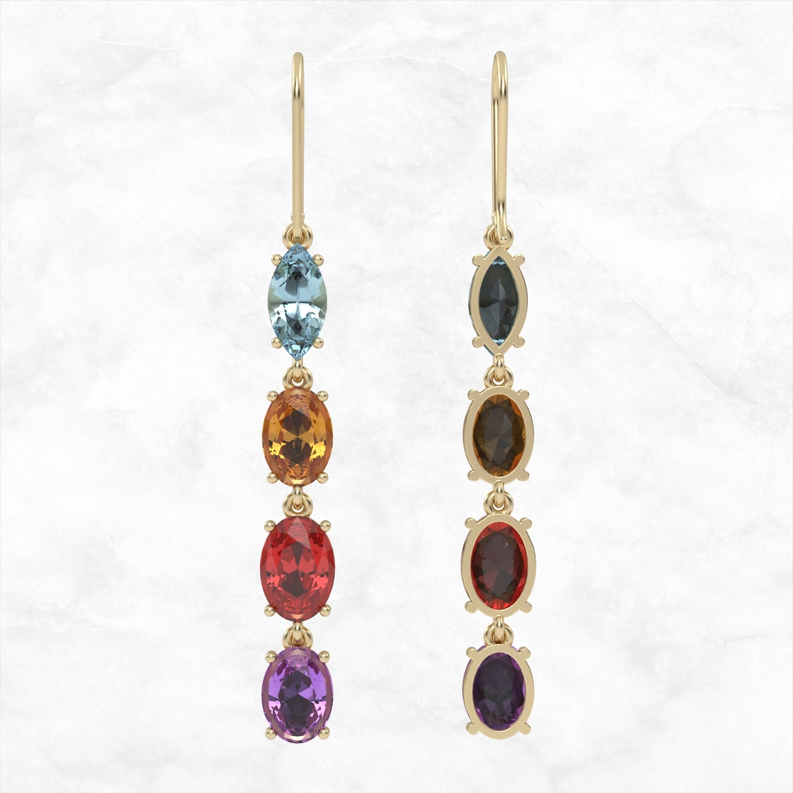 Gem Earrings model EAR12