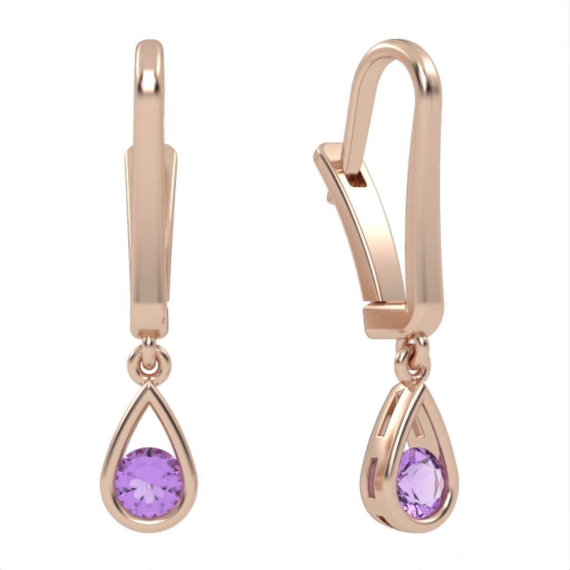 Amethyst  earrings model EAR6