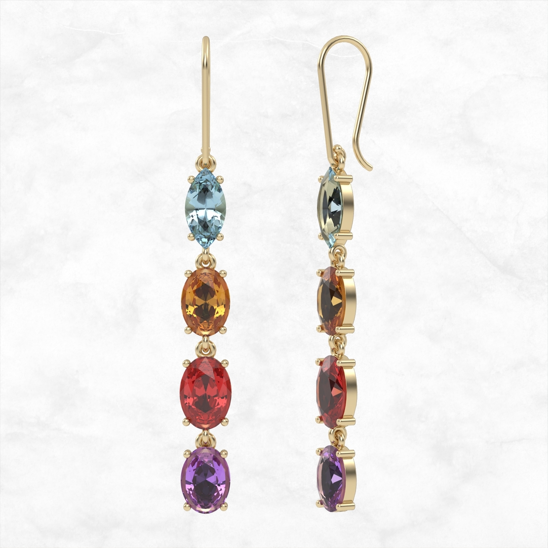 Gem Earrings model EAR12