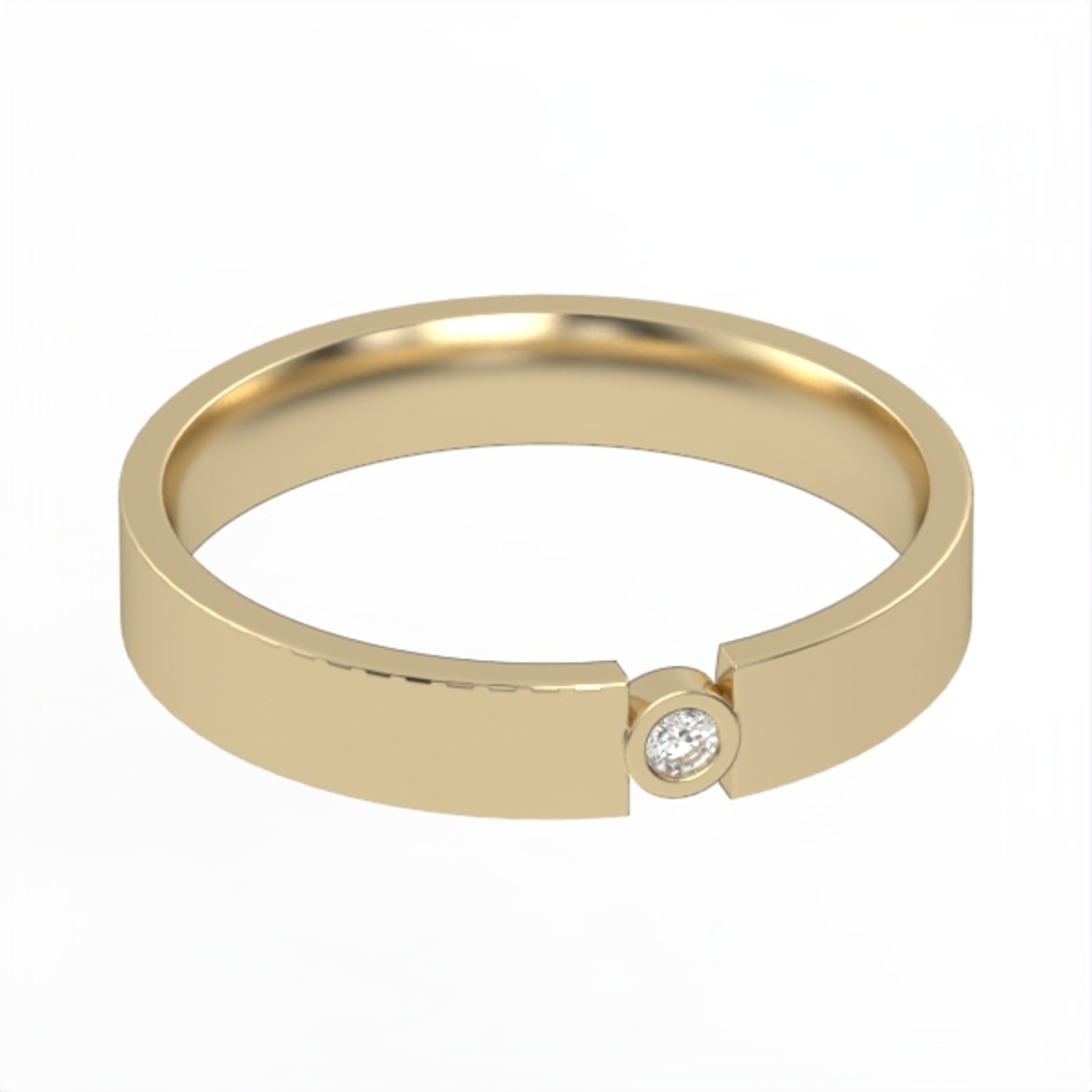 Diamond wedding ring 'Comfort Fit' model WR7
